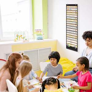 Organizador de Horarios Diarios Estilo Boho para el Aula con Tarjetas, Decoraciones de Regreso a Clases - Product Image 4