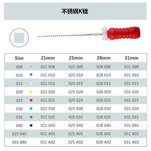 Arquivo Endodôntico Rotary Aço Inoxidável Orifício Shaping Arquivos Endodônticos Rotativos Dental Baby Teeth Arquivo Canal Raiz Aço Inoxidável - Product Image 6