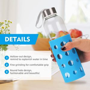 Housse de protection en silicone pour bouteille d'eau, résistante et durable, pour smoothies et boissons - Product Image 4