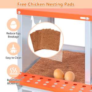 ¡Gran oferta 2026! Nido moderno de acero inoxidable de 6 compartimentos para gallinas/patos, montado en pared, fácil recolección de huevos, protección contra el viento - Desde almacén de EE. UU. - Product Image 3
