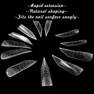 120pcs Duckbill Pyramid <b>Nail</b> Dual Forms Matte UV Gel Quick Building <b>Extension</b> Mold False <b>Nail</b> Tips - Product Image 5