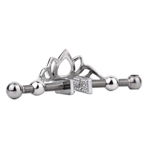 QKKQ flor de loto pezón abrazadera cuero/Cadena de Metal Piercing corporal masajeador de senos pinzas para clítoris BDSM juguete sexual para mujeres - Product Image 4