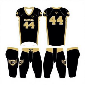 เสื้อฟุตบอลอเมริกันแบบขายส่งปี 2025 สำหรับผู้ใหญ่ ผ้าทวิลล์ ระบายอากาศได้ดี ป้องกันแบคทีเรีย ป้องกันรังสียูวี มีไซส์ใหญ่พิเศษ รับสั่งทำตามแบบ - Product Image 1