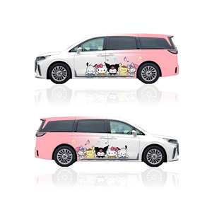 Vente en gros d'emballages personnalisés en vinyle pour automobile, matériau TPU de conception de carte dégradé noir mat rouge pour le positionnement du corps - Product Image 2