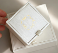Colliers, boucles d'oreilles et bracelets de luxe personnalisés recyclables, emballages haut de gamme, boîtes en papier imprimées à ouverture rabattable pour les bijouteries