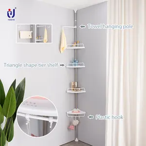 Badezimmer zubehör Nagel frei Wand montage Kunststoff Aufbewahrung sbox Multifunktions-Dusch regal hängen