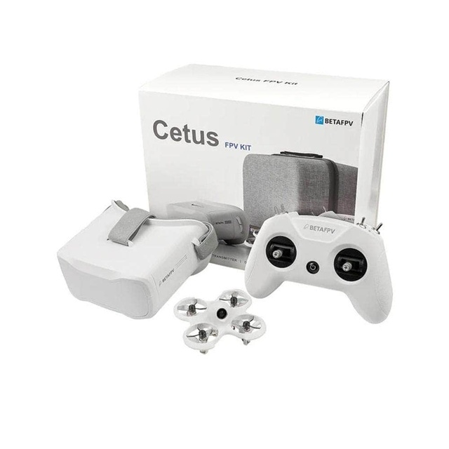 BetaFPV RTF Cetus FPV Kit-Frsky D8 Receiver Lite 1S Pro FC 25mW VTX 25 Tilt Whoop Goggles Transmitter Charger Case