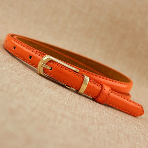 Cinto de couro pu fino feminino, para vestir, calças, jeans, lavagem rápida, para meninas, venda imperdível - Product Image 4