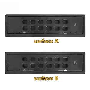 Nuevo Marco de Matrícula Eléctrico de Plástico Europeo, Marco de Matrícula con Cortina de Privacidad para Autos Europeos (Rusia/Ucrania) - Product Image 3