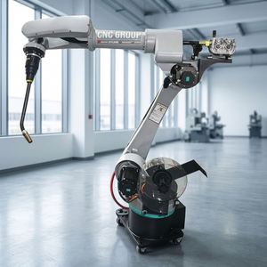 Robot de soudage industriel 6 axes MIG/MAG/TIG avec bras, composants essentiels du moteur PLC, tension 220V/380V, construction métallique, garantie 1 an - Product Image 1