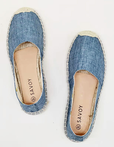 Alpargatas de tela vaquera para <span class=keywords><strong>mujer</strong></span>, zapatos femeninos de suela media de lona, <span class=keywords><strong>2022</strong></span> - Product Image 1