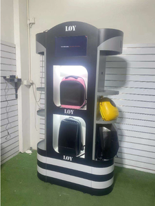 Estante de exhibición de mochila de metal con pantalla de 18 pulgadas-Estante de soporte de piso LED para venta minorista y <span class=keywords><strong>supermercado</strong></span> - Product Image 2