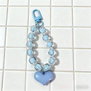 Creative Heart <b>Flower</b> Beaded Phone Strap Keychain Premium Pendant Car <b>Bag</b> Charm Keyring Wholesale - Product Image 5