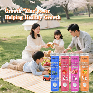 Tabletas Naturales de VC, Ca, Fe, <span class=keywords><strong>Zn</strong></span> y <span class=keywords><strong>Se</strong></span>, Tabletas Blanqueadoras de Piel Eficaces, Tabletas Efervescentes con Sabor a Naranja, Vitamina C - Product Image 5