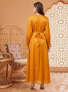 Wholesale Factory Supply PROMISTAR Vintage Style Indian Dubai Muslim <strong>Kurta</strong> / Kurti for <strong>Women</strong> Foil Print Quick Dry Loose Fit - Product Image 3