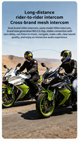 Casque de moto A3 Pro avec interphone, kit de communication audio sans fil pour la conduite