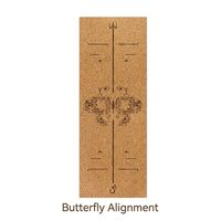 Tapete de Yoga de Corcho y Caucho Ecológico Antideslizante para Gimnasio y Ejercicio en Casa, Unisex, 183x68cm, Incluye Correa de Transporte y Bolsa