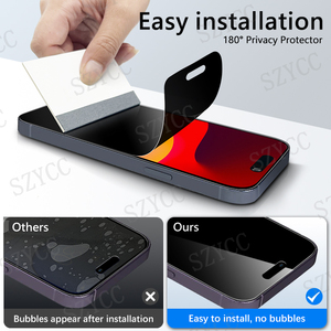 Chống Gián Điệp Chống Ánh Sáng Màu Xanh Bảo Vệ Màn Hình Matte Pet Phim Sự Riêng Tư Chống Lóa Bong Bóng Bộ Lọc Miễn Phí Cho Iphone 16 Pro <span class=keywords><strong>Max</strong></span> - Product Image 6