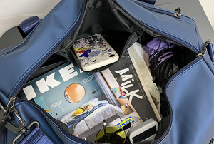 Sac de sport et de voyage personnalisé, coloris au choix, pour entraînement, yoga, voyage, nuit, week-end, avec compartiment à chaussures - Product Image 3