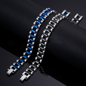 Bracciale a Catena Classico di Alta Gamma in Acciaio Inossidabile Placcato Oro, Stile Rapper, per Coppie, Regalo Unisex - Product Image 2