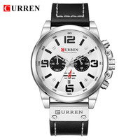 Jam Tangan Pria Quartz Grosir Curren 8314 Tali Kulit Bisnis Fashion Tahan Air Tanggal Klasik Pemasok OEM ODM