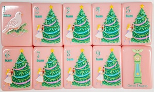 Juego <span class=keywords><strong>de</strong></span> Mahjong Americano con Diseño <span class=keywords><strong>de</strong></span> <span class=keywords><strong>Cascanueces</strong></span>, Moderno y Lujoso, Plegable, <span class=keywords><strong>de</strong></span> Una Sola Capa, Acrílico Rosa, Personalizado, Portátil, para Navidad - Product Image 5