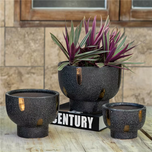 <span class=keywords><strong>Pot</strong></span> de jardin fait à la main décor de jardin populaire pas cher prix <span class=keywords><strong>pot</strong></span> de fleurs doré de luxe Vase en céramique petit <span class=keywords><strong>Pot</strong></span> de jardin en métal - Product Image 3