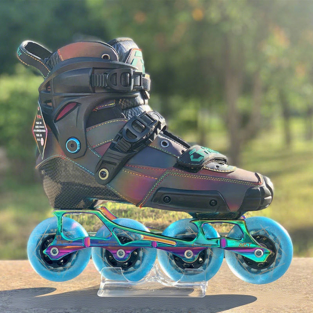 Black shoe+Blue wheel-A Pair