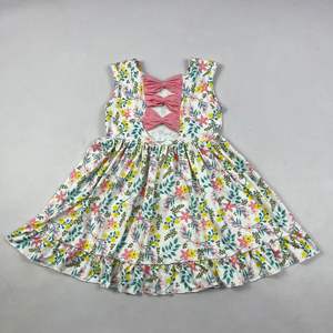 Robe de soirée en gros pour filles, bébés et enfants, robe débardeur sans manches à motifs floraux pour filles - Product Image 5