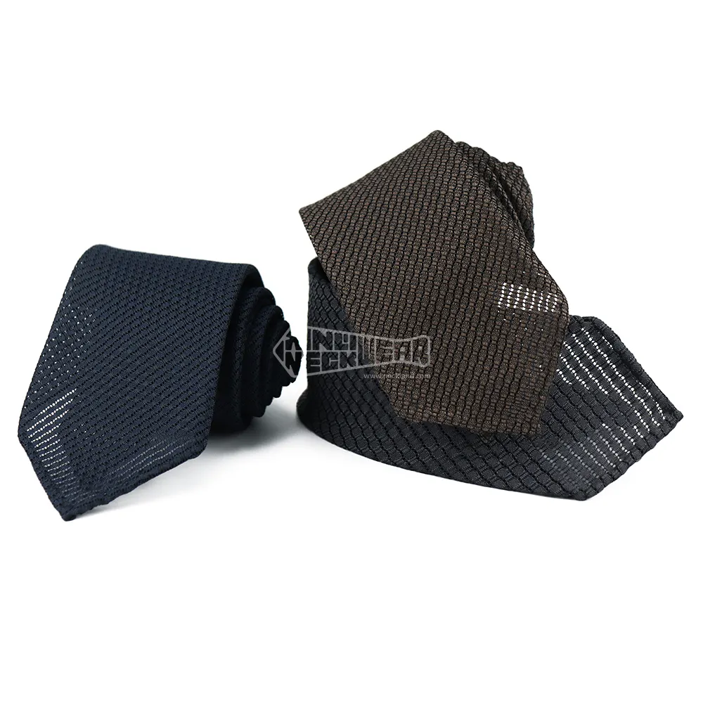 Rắn Mens ăn mặc quan hệ Jacquard handmade đồng bằng mô hình cũ Loom grossa grenadine người đàn ông tay khâu lụa Tie