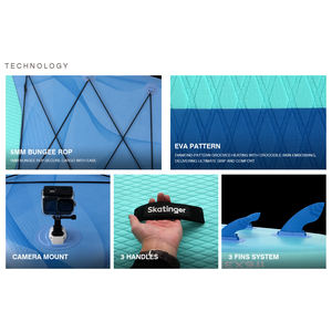 Skatinger 2026 Nouveau style Planche à pagaie gonflable SUP en tissu Drop Stitch 11'6'' avec <span class=keywords><strong>pompe</strong></span> - Product Image 3