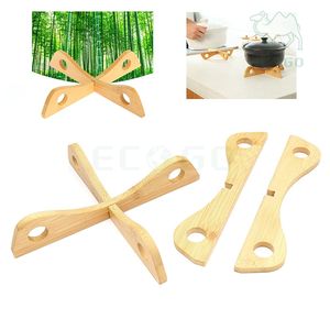 Natural Handmade <b>Wood</b> <b>Trivet</b> Mat Sturdy and Durable Bamboo <b>Trivet</b> Mat - Product Image 3