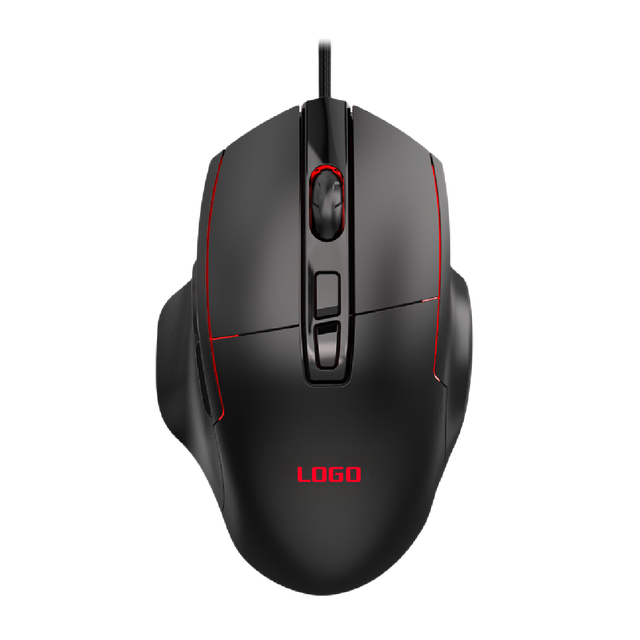 Right-Handed Ergonomic Macro Gaming Mouse RGB Wired Computer Accessories