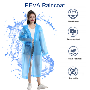 Custom Logo REACH Certified EVA Windproof <strong>Breathable</strong> Lightweight <strong>Waterproof</strong> Reusable Adult Rain for OEM Camping Hiking - Product Image 2