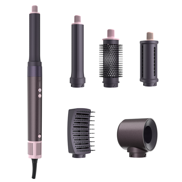 5in1 1200W Salon-Grade Hair Dryer Styler 3-Speed High-Speed Brushless Motor Ionic Technology Diffuser Nozzle Fast Drying Curling