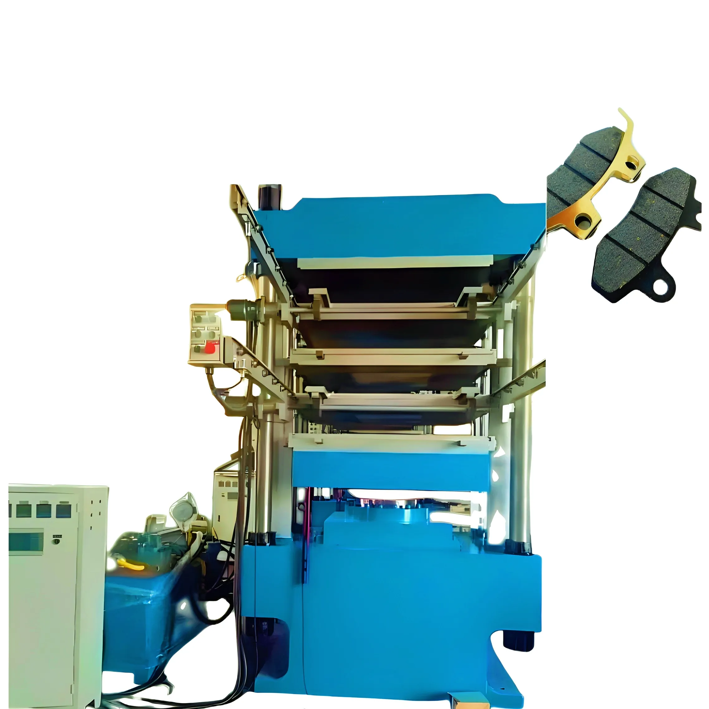 automatic new rubber brake pad press/rubber vulcanizing machine plate vulcanizing press hot vulcanizing press