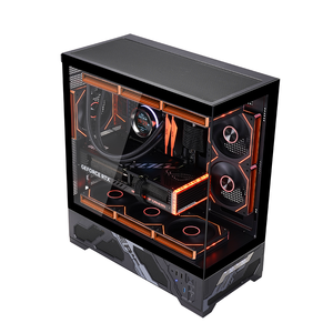 Microatx RGB Hợp kim nhôm chơi game PC Máy tính để bàn trường hợp máy tính giữa tháp với RGB chiếu sáng trong kho - Product Image 5
