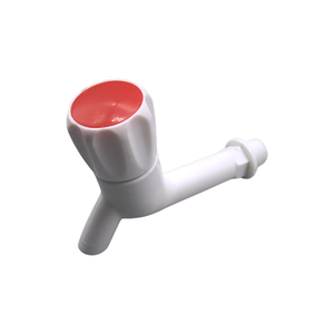 Robinet de contrôle de tuyauterie en plastique technique, moderne, compact, à corps long, avec volant allongé, étanche, pour salle de bain - Product Image 4