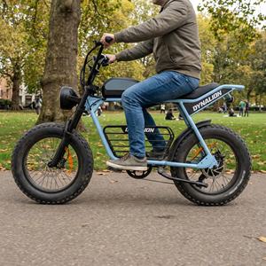 Etro Moped Style Elektrische Fatbike met Hydraulische Schijfremmen, Lange Zitbank, Stabiele Cruiser voor Stadswegen en Parkpaden - Product Image 3