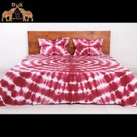 Ensemble de literie de luxe tie-dye drap et textile de qualité supérieure pour hôtels et chambres à coucher avec drap plat