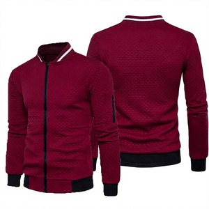 Veste matelassée pour femme, blanche, manches longues, col montant, fermeture éclair, vêtement d'extérieur d'automne, design bicolore - Product Image 5