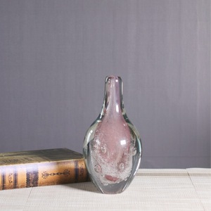 Vase en verre Vintage rose chaud pot Mini Vase ensemble de fleurs Table à manger Vases à fleurs modernes en verre pour Arrangement - Product Image 5
