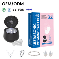 Pastilles nettoyantes pour bijoux en diamant et or pour bain ultrasonique, solution anti-ternissement, prix de gros