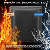 Ensemble de 5 pochettes Faraday ignifuges et étanches pour téléphone portable, tablette, PC, clé de voiture