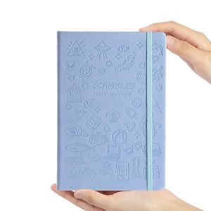 Carnet de notes personnalisé de haute qualité avec couverture en cuir, motif dessin animé, avec tampon et sangle pour promotions - Product Image 5