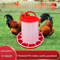 BANMO Nouvel ensemble mangeoire et abreuvoir anti-déversement pour volailles - Seau distributeur automatique de nourriture pour poulets (convient aux poussins et aux poulets adultes)