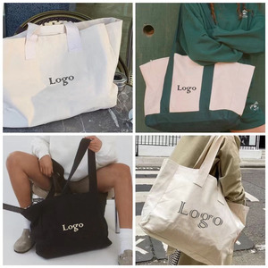 Venta al por mayor de bolsas de lona de algodón imprimibles pequeñas y grandes, bolsas de lona personalizadas con logotipo impreso personalizado 98 - Product Image 4