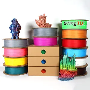 Sting3d filament imprimante 3d pla filament 1kg 175mm filamento pla plus arc-en-ciel 3d imprimante filament 1.75mm impression