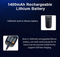 JINGXIN 2.4G Communication sans fil portable PDA 176 * 220TFT écran LCD couleur 1400mAh clavier Terminal de données Mobile