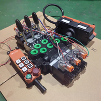 Vanne à commande à distance sans fil 5 voies 5 bobines 12V 24V CC pour système hydraulique